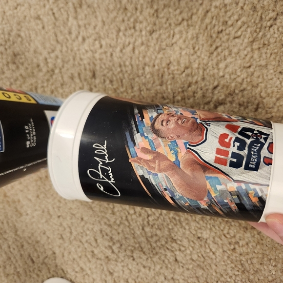 Set Of 3 McDonald’s Plastic Cup USA Basketball Scottie Pippen Chris M Patrick E - Picture 5 of 9
